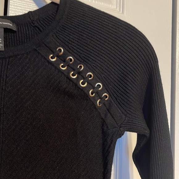 NWOT INC International Concepts long sleeve black sweater size XS - Picture 6 of 9